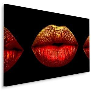 MyBestHome BOX Plátno Painted Lips Varianta: 100x70