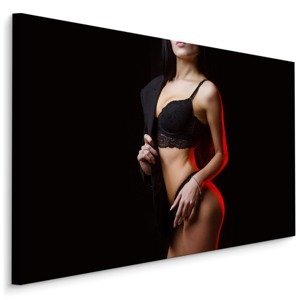 MyBestHome BOX Plátno Woman In Black Varianta: 70x50