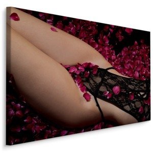 MyBestHome BOX Plátno Woman In Roses Varianta: 120x80