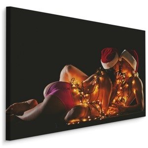 MyBestHome BOX Plátno Merry Christmas Varianta: 100x70