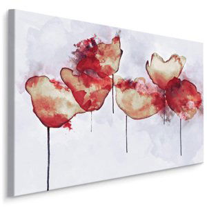 Plátno Abstraktní Makové Květy Varianta: 100x70