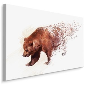 MyBestHome BOX Plátno Medvěd Jako Malovaný Varianta: 70x50
