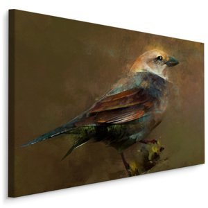 MyBestHome BOX Plátno Pták Sedí Na Větvi Varianta: 120x80