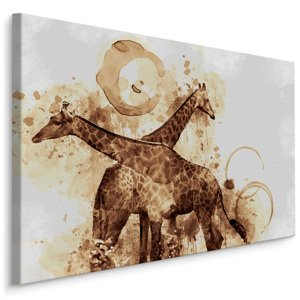 MyBestHome BOX Plátno Žirafy - Moderní Umění Varianta: 100x70