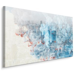 MyBestHome BOX Plátno Barevné Abstraktní Město Varianta: 100x70