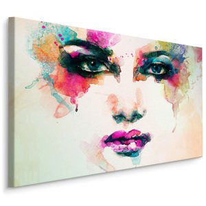MyBestHome BOX Plátno Ženská Tvář S Akvarelem I. Varianta: 120x80