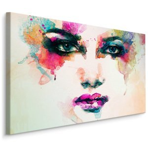 MyBestHome BOX Plátno Ženská Tvář S Akvarelem I. Varianta: 30x20