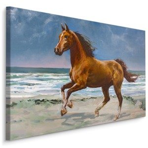 MyBestHome BOX Plátno Kůň Malovaný Akvarelem II. Varianta: 100x70