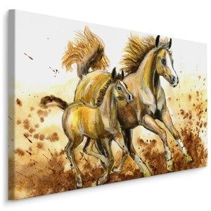 MyBestHome BOX Plátno Cválající Koně Varianta: 120x80
