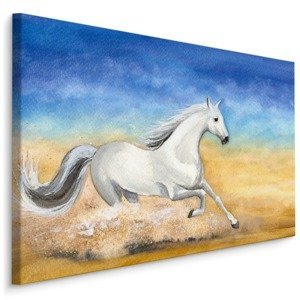 MyBestHome BOX Plátno Kůň Cválající V Poušti Varianta: 70x50