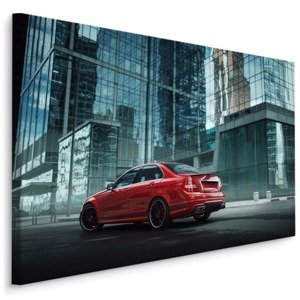 MyBestHome BOX Plátno Červené Auto Ve Městě Varianta: 70x50