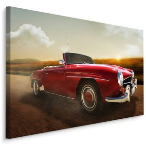 MyBestHome BOX Plátno Červené Auto V Pohybu Varianta: 100x70