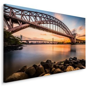 MyBestHome BOX Plátno Hell Gate Bridge, New York Varianta: 40x30
