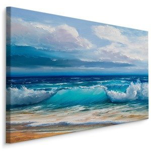 Plátno Malované Mořské Vlny Varianta: 100x70