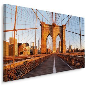 MyBestHome BOX Plátno Brooklynský Most, New York I. Varianta: 100x70
