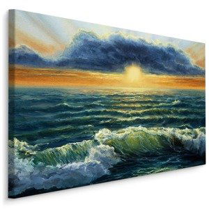 Plátno Mořské Vlny A Mraky Varianta: 100x70