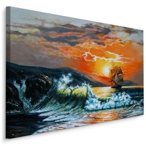 Plátno Malebné Moře A Západ Slunce Varianta: 120x80