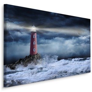 Plátno Mořská Bouře A Maják Varianta: 100x70