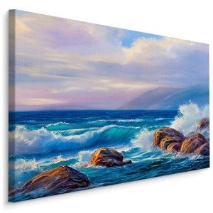 Plátno Vlny A Skály V Moři Varianta: 120x80