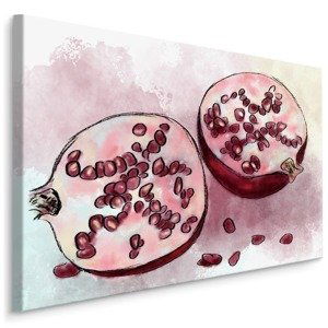 MyBestHome BOX Plátno Akvarel Granátové Jablko Varianta: 120x80