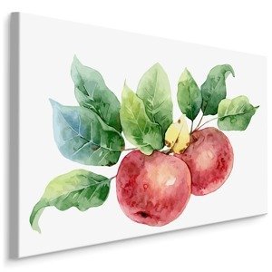 MyBestHome BOX Plátno Jablka Malovaná Akvarelem Varianta: 120x80