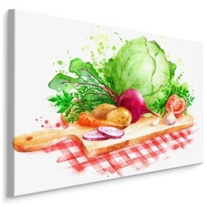 MyBestHome BOX Plátno Zelenina Na Prkénku Varianta: 40x30