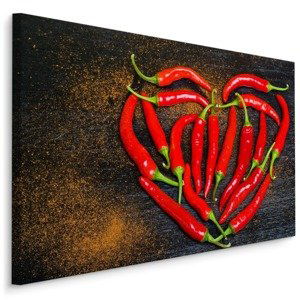 MyBestHome BOX Plátno Srdce Vyrobené Z Chilli Varianta: 90x60