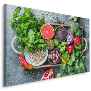 MyBestHome BOX Plátno Zelenina, Ovoce A Koření Varianta: 100x70