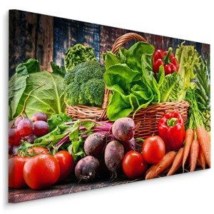 MyBestHome BOX Plátno Bohatý Košík Zeleniny Varianta: 100x70
