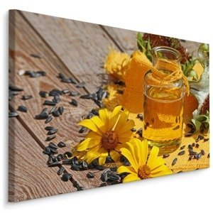 MyBestHome BOX Plátno Slunečnicový Olej S Květinami Varianta: 100x70