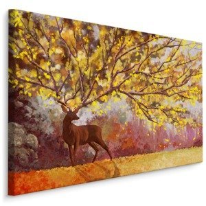 MyBestHome BOX Plátno Jelen V Podzimních Barvách Varianta: 120x80