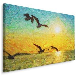 MyBestHome BOX Plátno Ptáci na obloze II. Varianta: 100x70