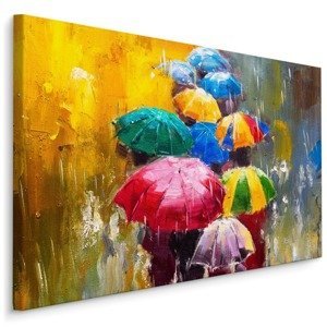 MyBestHome BOX Plátno Abstrakce S Deštníky Varianta: 30x20
