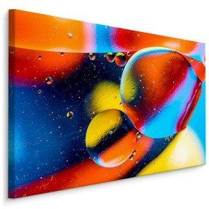 MyBestHome BOX Plátno Barevné Abstraktní Kapky Varianta: 70x50