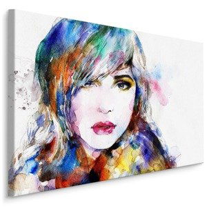 MyBestHome BOX Plátno Akvarelový Portrét Ženy Varianta: 100x70