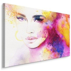MyBestHome BOX Plátno Tvář Ženy V Akvarelové Edici Varianta: 100x70