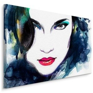 MyBestHome BOX Plátno Ženská Tvář V Akvarelové Edici Varianta: 120x80