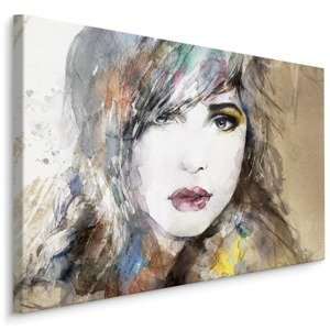 MyBestHome BOX Plátno Portrét Ženy V Abstraktním Prostředí Varianta: 90x60
