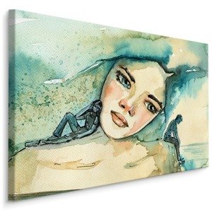 MyBestHome BOX Plátno Žena V Melancholii Varianta: 120x80
