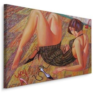 MyBestHome BOX Plátno Obraz Ženy V Abstraktním Vydání Varianta: 70x50