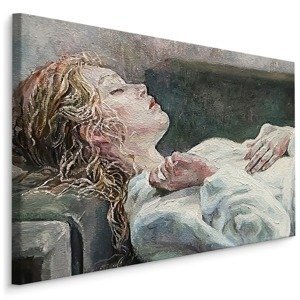MyBestHome BOX Plátno Spící Mladá Žena Varianta: 120x80