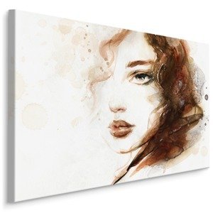 MyBestHome BOX Plátno Portrét Ženy V Hnědých Tónech Varianta: 70x50