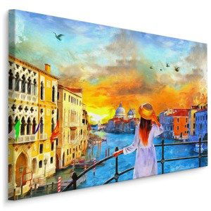 MyBestHome BOX Plátno Žena V Benátkách Varianta: 100x70