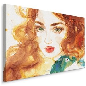 MyBestHome BOX Plátno Portrét Rusovlasé Ženy Varianta: 120x80