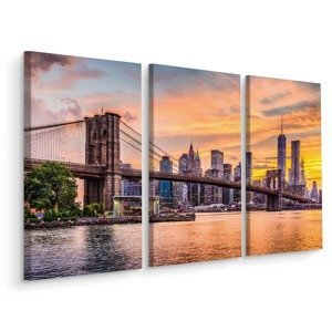 Vícedílné plátno New York City Panoramatická Krajina Varianta: 80x120