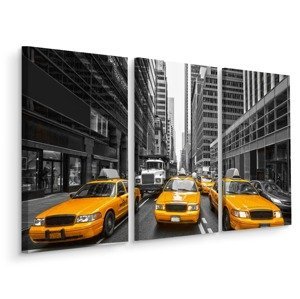 Vícedílné plátno Žluté Taxíky V New Yorku Varianta: 100x150
