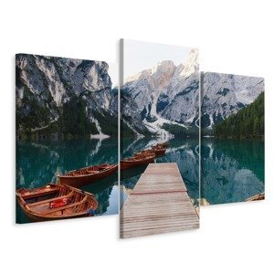 Vícedílné plátno Jezero Braies V Itálii Varianta: 80x120