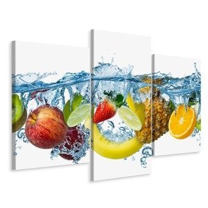 MyBestHome BOX Vícedílné plátno Čerstvé Ovoce Ve Vodě Varianta: 80x120