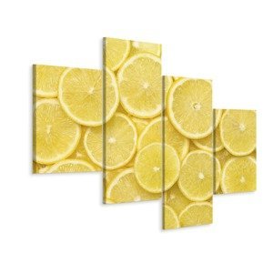 MyBestHome BOX Vícedílné plátno Plátky Citronu Varianta: 75x120