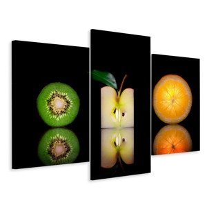 MyBestHome BOX Vícedílné plátno Půlky Ovoce Varianta: 100x150